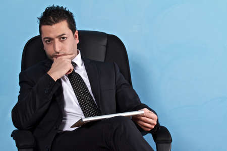 business man thinkingの写真素材