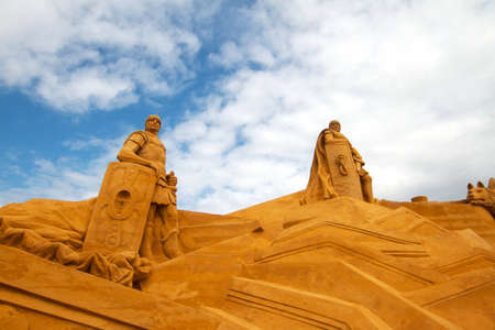 Sondervig DK - sand sculpture Festivalのeditorial素材