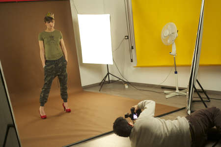 studio shootingの写真素材
