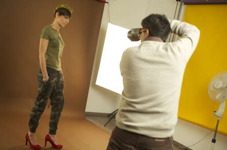 studio shootingの写真素材