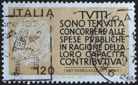 postage stamp - Italyの写真素材