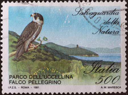 postage stamp - Italyのeditorial素材