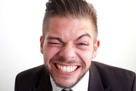 funny businessmanの写真素材