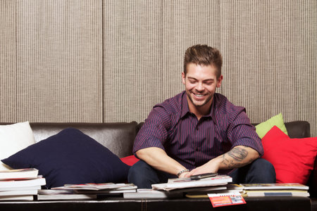man on the sofa