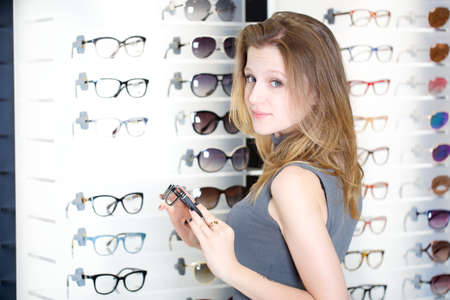 glasses storeの写真素材