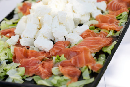 salmon and cheese
