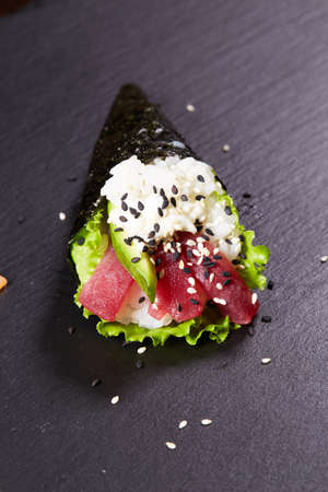 Hand-rolled sushi / Japanese foodの写真素材