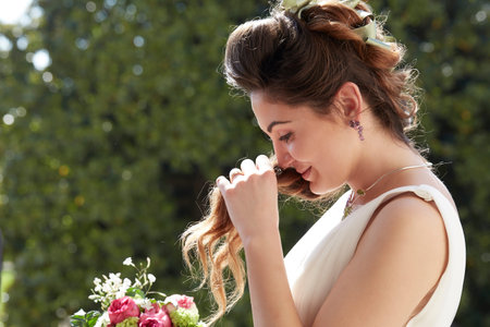 Portrait Of Happy Beautiful Young Married Couple