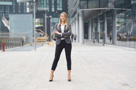businesswoman walkingの写真素材