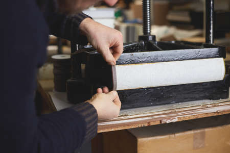 binder press a bookの写真素材