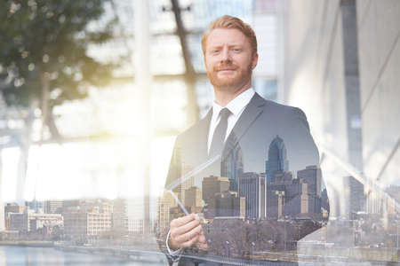 businessman - urban environmentの写真素材