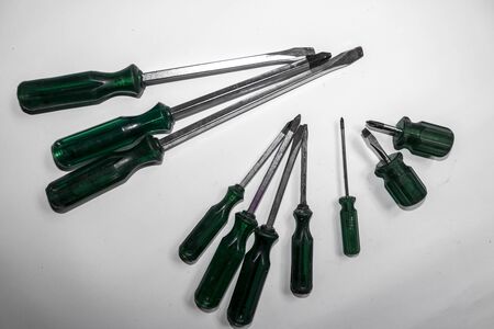 set equipment isolated on white backgroundの写真素材