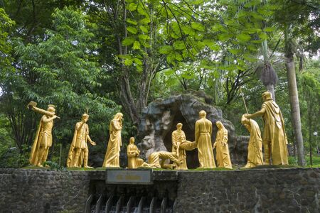 14th Station: Jesus is laid in the tombの写真素材