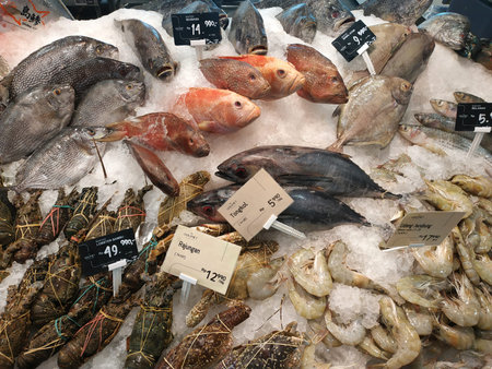 Fresh fish at the market