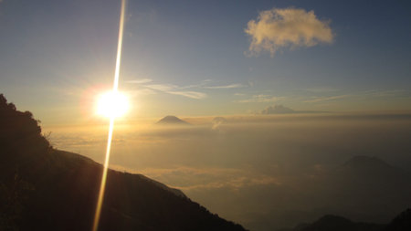 sun and mountain