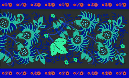 floral ornamentのイラスト素材