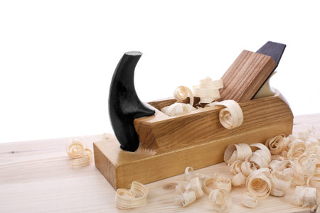 antique wood planer shavings of