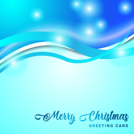 Merry Christmass Gretting Card. Vector Lines Illustrationのイラスト素材