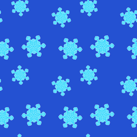 Seamless background with snowflakes. Vector pattern for decorating fillsのイラスト素材