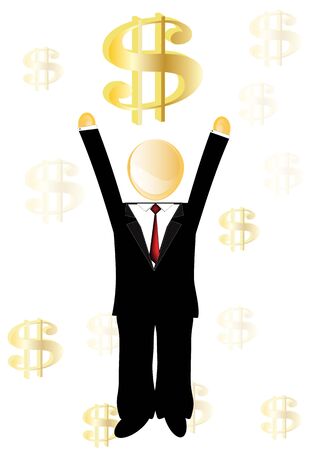 Executive background in finance successのイラスト素材