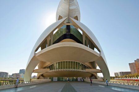 VALENCIA, SPAIN-September 11: Palau de les Arts Reina Sofia in the City of Arts and Sciences のeditorial素材