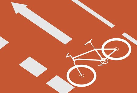 bike lane のイラスト素材