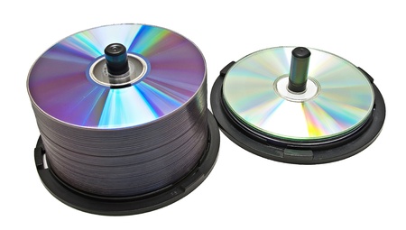 Tower of cds の写真素材