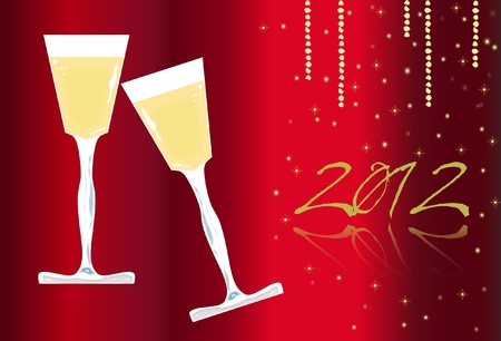 New Year Card 2012 のイラスト素材