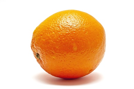 Orange on white backgroundの写真素材