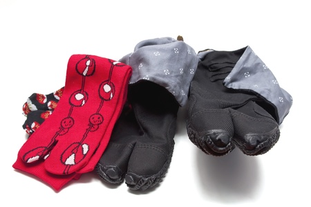 Ninja shoes, shoe Japanese Traditional with socksの写真素材