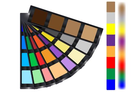 Sample colors on white backgroundのイラスト素材