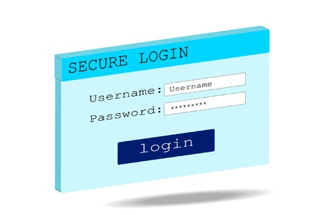 Abstract background Secure log-on whiteのイラスト素材