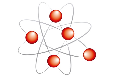 Molecule isolated on white backgroundのイラスト素材