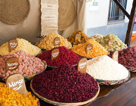 Sale of dried fruit fresh