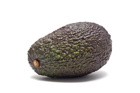 Avocado on a white backgroundの写真素材