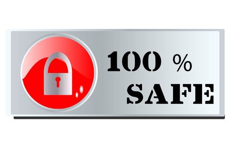 100% safe のイラスト素材