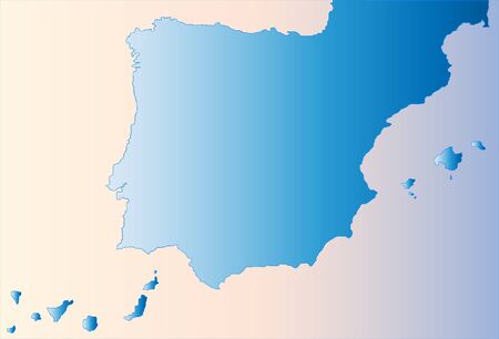Map of Spain  のイラスト素材