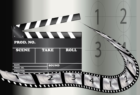 Abstract background movie filmのイラスト素材