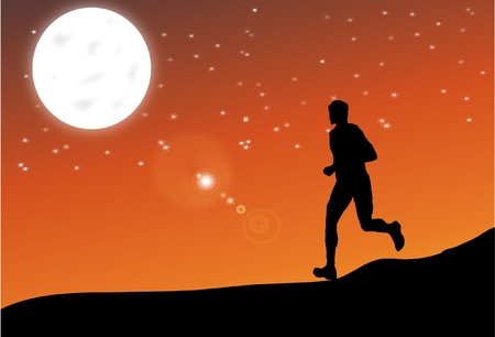Athlete runningのイラスト素材