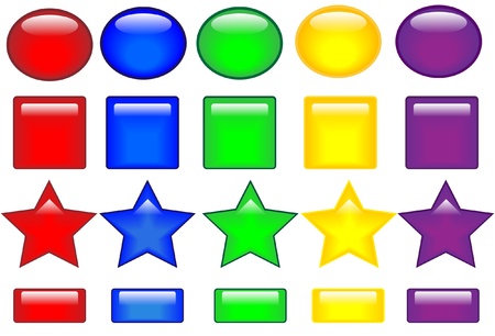 Colored buttons  のイラスト素材