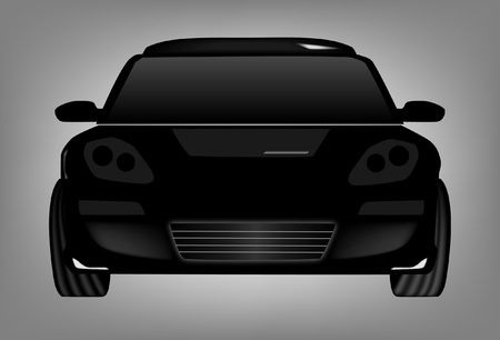 Black color car のイラスト素材