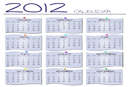 2012 Calendar のイラスト素材