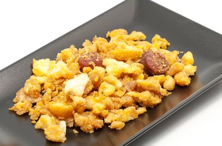 Bread with sausage,typical Spanish cuisine dishの写真素材