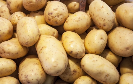 Potatoes in the market Potatoes in the market