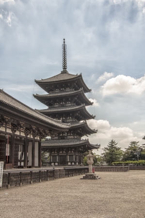 Pagoda and   Toji Temple in Kyoto, Japan.のeditorial素材
