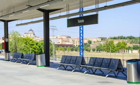 Anden outdoor train station Toledoのeditorial素材