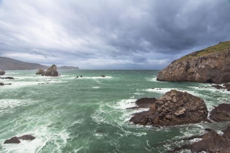 Rocks in Gaztelugatxeの写真素材