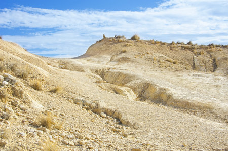 The Bardenas Reales  biosphere reserve, desert landscape in Navarre