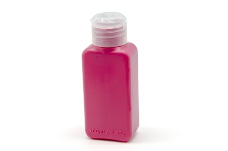 Colored plastic bottles of 100mlの写真素材