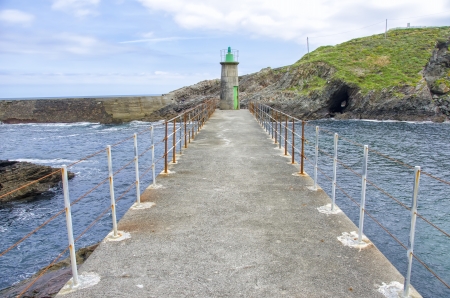Viavelez breakwater and lighthouseの写真素材